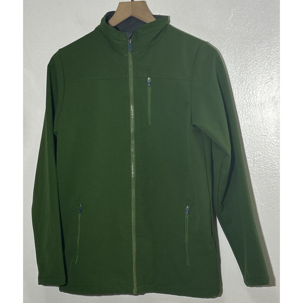 Lands End Kids Jacket size 14-16 Green Performance Style Active Gorp Core Cozy